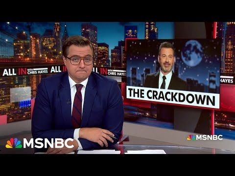 ‘Chilling’: Hayes reacts to Jimmy Kimmel suspension following Trump FCC threats