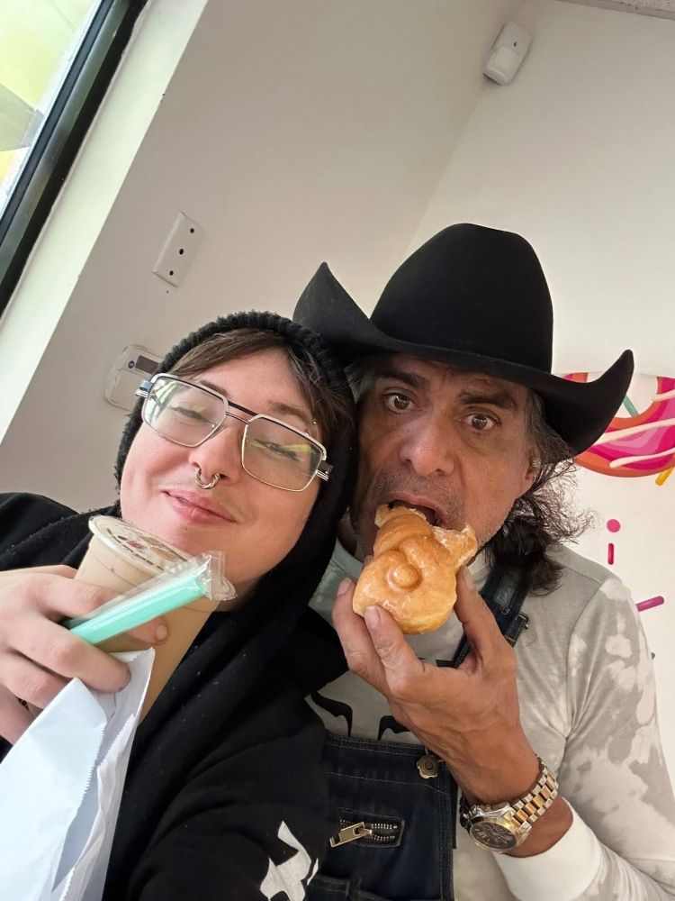 Actor John Ross with his husband Tristan Kern de Gonzalez on Valentines Day 2025