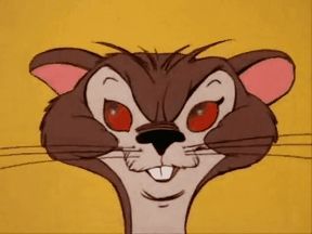 Slow zoom in on animated Rikki Tikki Tavi’s red eyes from 1975 short film I watched in elementary school 1,000 times. 