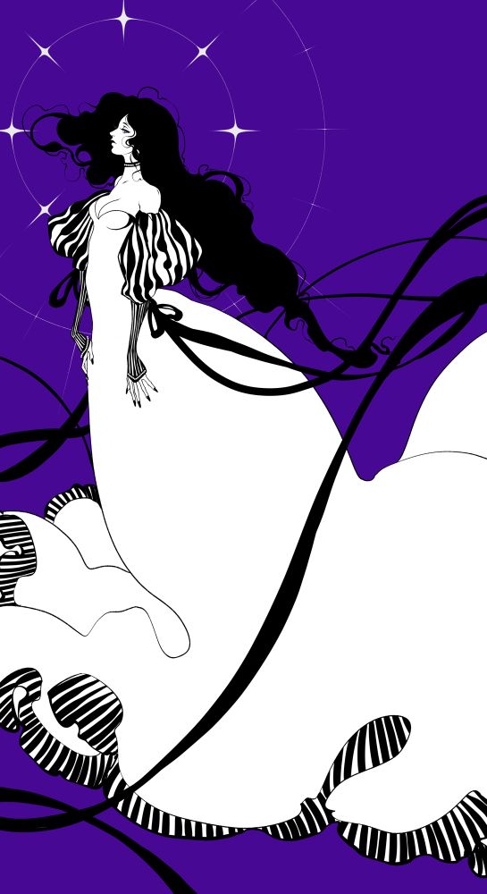 Yennefer on electric purple