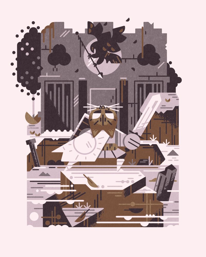 2023 commission of a cat as a paladin 