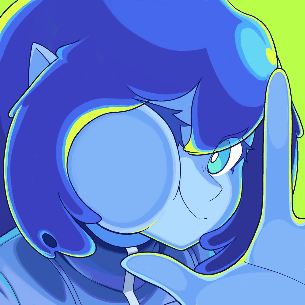 It's Glue! Smushing her face and pressing her hand against your screen!