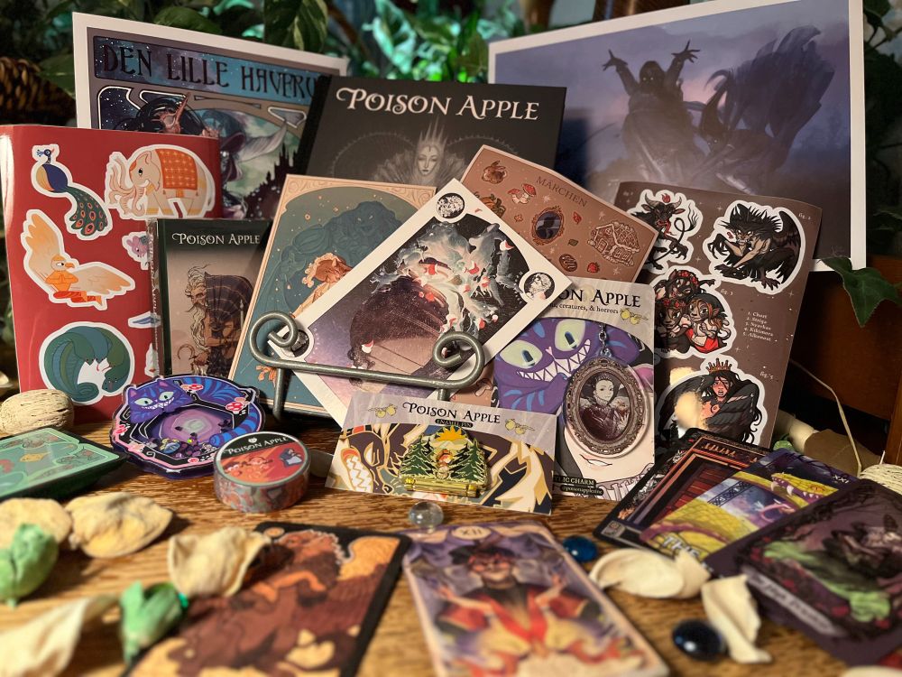 A view of everything we created for Poison Apple. Get yours while you can. Shop closed on Nov 17th