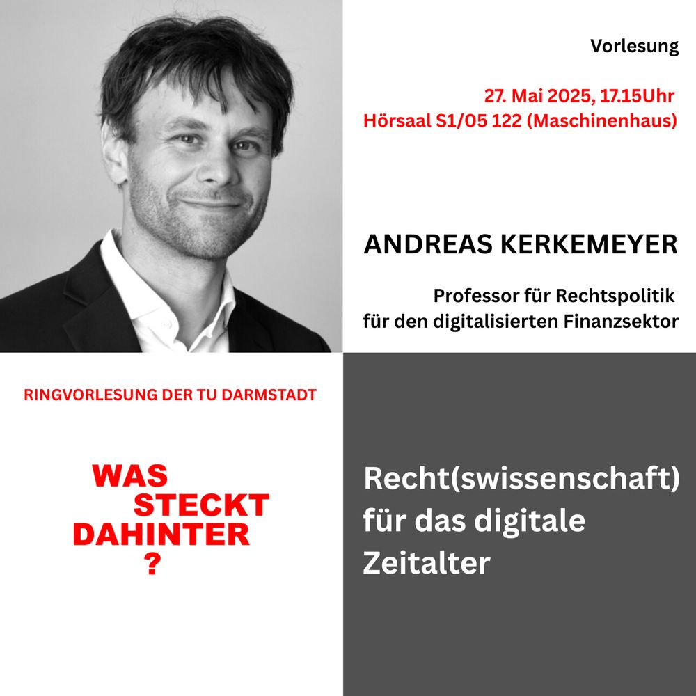 Veranstaltungs-Ankündigung zur Ringvorlesung mit Andreas Kerkemeyer