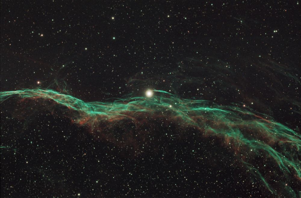 Witch’s Broom Nebula. Shot in my backyard 