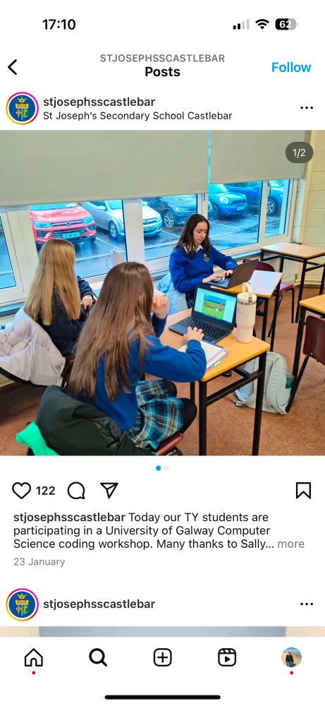 Instagram post from St Joseph’s Castlebar 