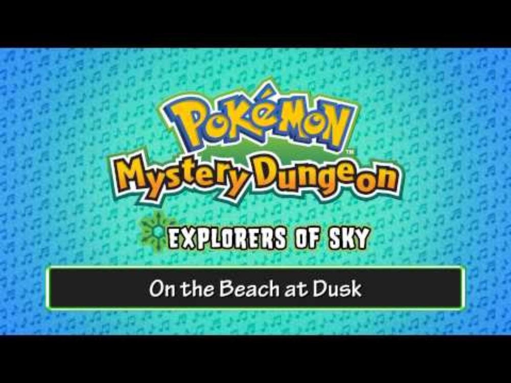 004 - On the Beach at Dusk - (Pokémon Mystery Dungeon - Explorers of Sky)