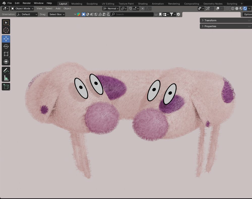 a render of two conjoined dogs