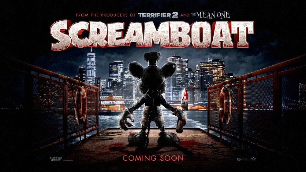 Affiche de Screamboat (adaption en film d'horreur de Steamboat Willie de Disney)