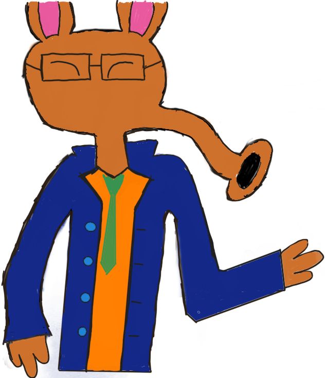 My anthrosona who is smiling