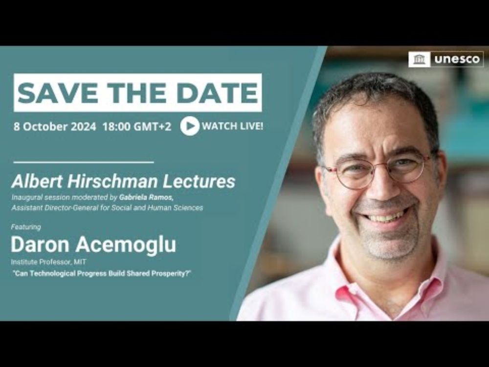 Inaugural Albert Hirschman Lecture with Daron Acemoglu