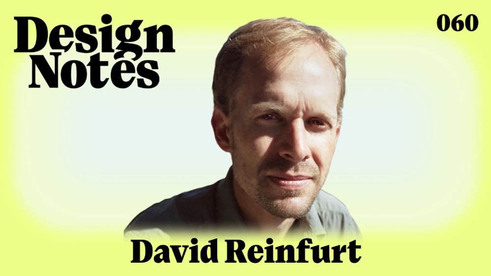 Portrait of David Reinfurt on Design Notes canvas