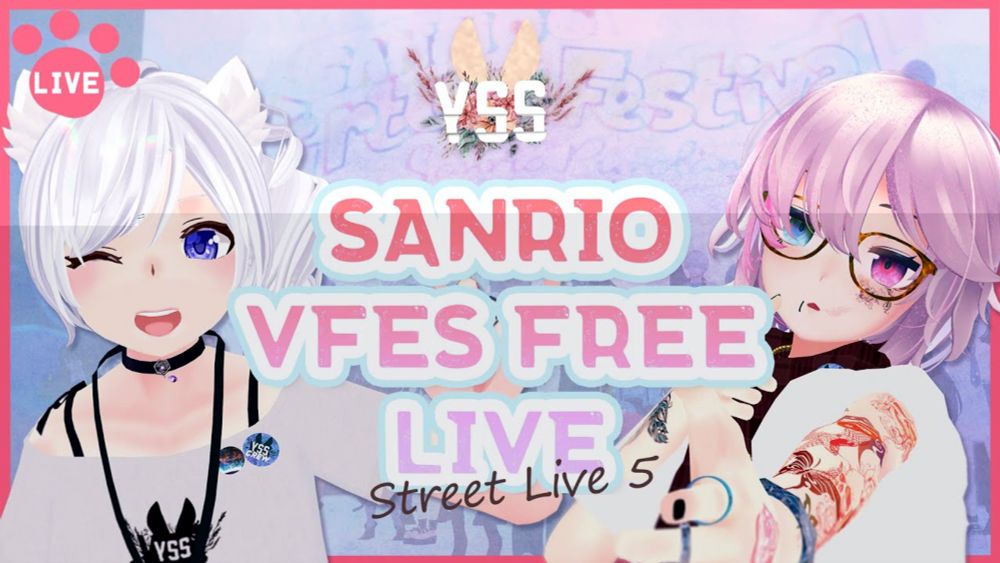 【 #歌枠 /VR音楽ライブ 】SANRIO #VFesFree Live5 Singing Stream【 Vtuber 】[#YSS_VRC]