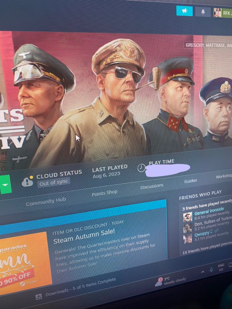 Ian hasn’t played Soi4 in a year and a half