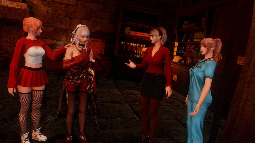 Celese: Right, now that I took that wretched jacket off, let us get to the formalities. Princess, this is my daughter, Eliona. She is the one who aided you at the Isle of Val and brought you here.

Arciela: I'm eternally grateful, Eliona. Thank you.

Ellie: Just doin' my job, and you can call me Ellie. I don't mind- erm... I'm sorry, but I didn't quite grab your name amidst the chaos of these past few days, and I'm running on, maybe, four days of sleep in the past thirty.

Arciela: Oh, it's quite all right... My name is Arciela V. Adoulin, and I do come from a royal bloodline. The founding father of our nation, Adoulin, was named after him. His name was August- a powerful warrior of his time.

Ellie: Ar-see-la? That's a beautiful name... I'd love to hear all about it some time... I know I said the same thing to Sylvie, but there's been so much chaos this year that we never got to settle down...

Arciela: I'd love to.