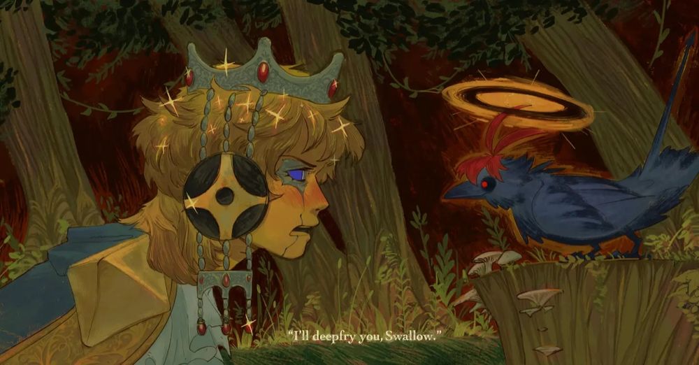 A drawing of my ocs based on the happy prince story:)