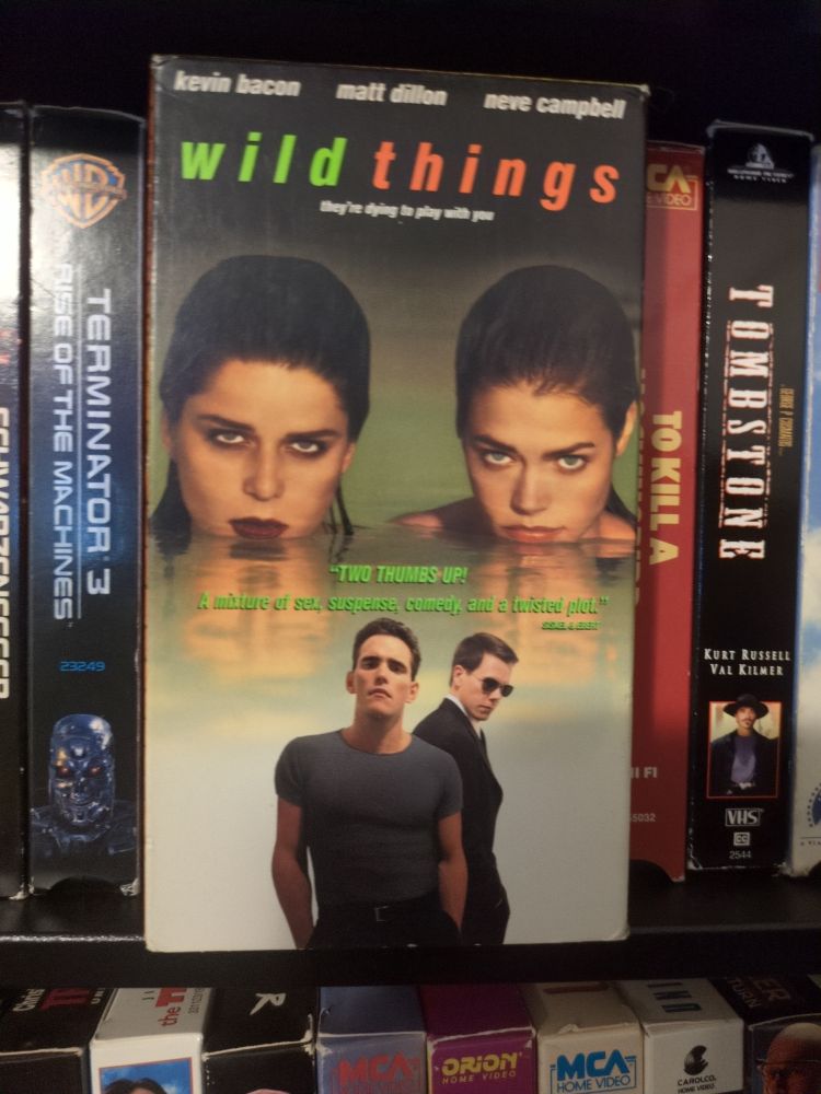 Wild Things VHS Cassette Tape