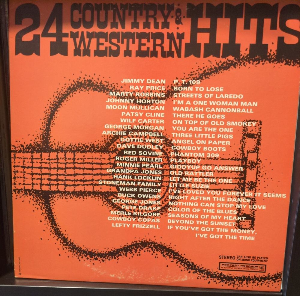 24 Country & Western Hits vinyl record