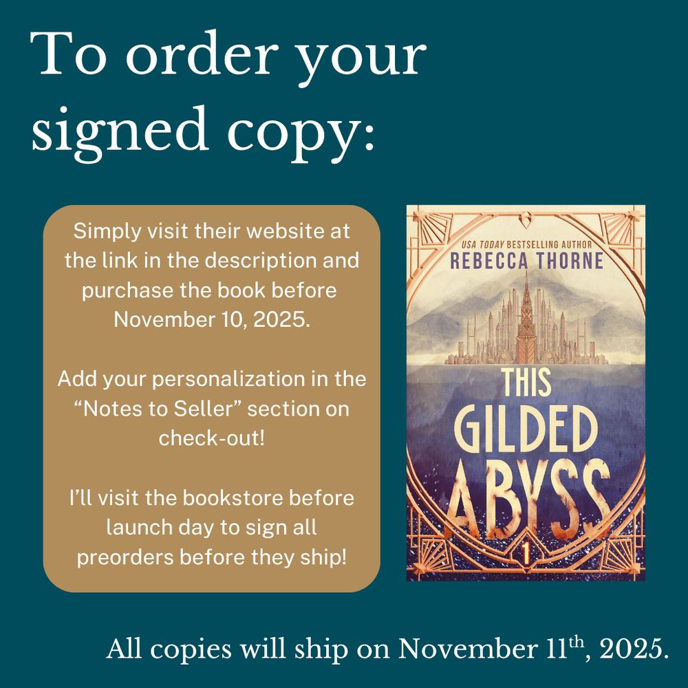 To order your signed copy: SImply visit their website at the link in the description and purchase the book before November 10, 2025. Add your personalization in the "Notes to Sellers" section on check-out! I'll visit the bookstore. before launch day to sign all preorders before they ship. All copies will be shipped on November 11th, 2025