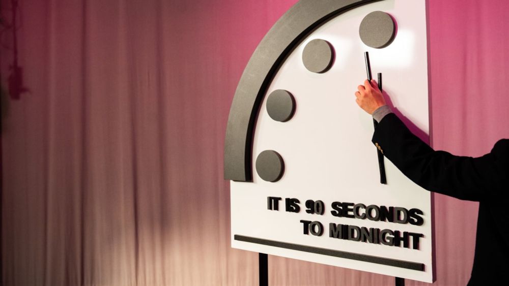 Doomsday Clock unchanged at 90 seconds to midnight - amid 'unprecedented level of risk'