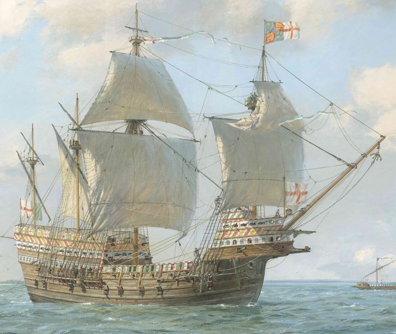 Picture of the Mary Rose, which is the wrong century and the wrong navy that anything built or used by the US Navy but still more accurate than the Indian and Russian ships the GOP were using earlier today to celebrate the 250th anniversary  of the US navy (unless they finally deleted them). 