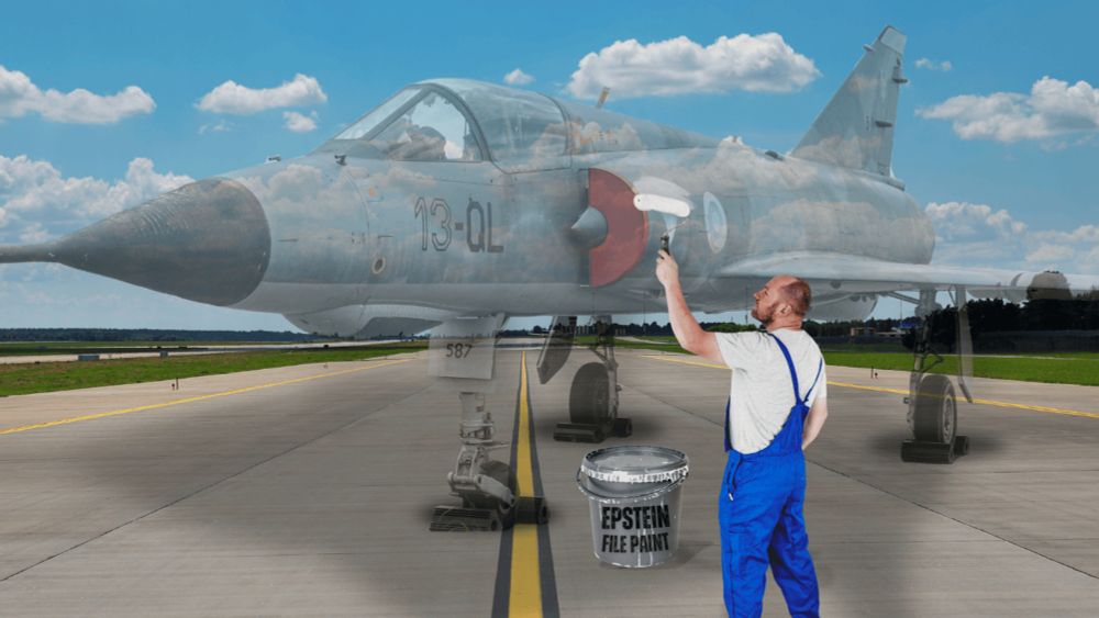 Since being entirely covered in the paint made from the Epstein List the stealth bombers are now 99% invisible, meaning that much like Epstein's own planes, only the most powerful 1% will have access ...