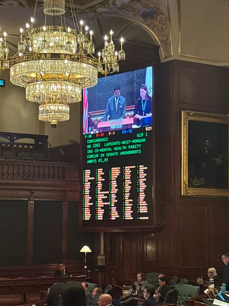 A photo of the vote count on the bill. 86-19-1. 60 votes required for passage. 