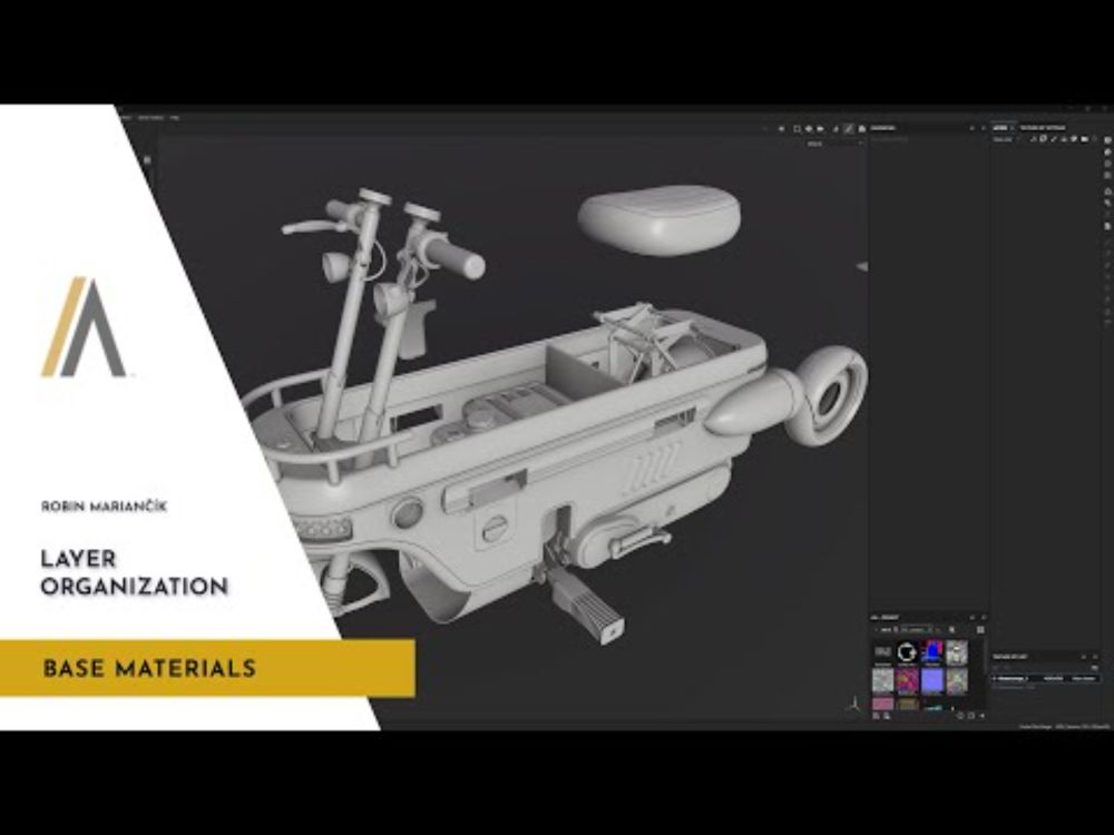 How to Organize Layers for Texturing 3D Model | Substance Painter | Sierra Division Academy