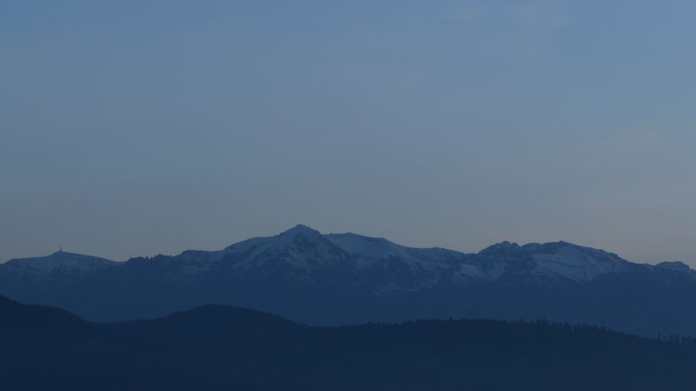 snowcapped mountains