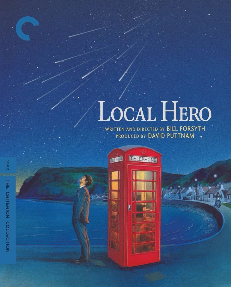 A poster for perfect film Local Hero. Odd AI-looking image, but it’s got the phone box and it’s the Criterion Collection, so probably legit. 