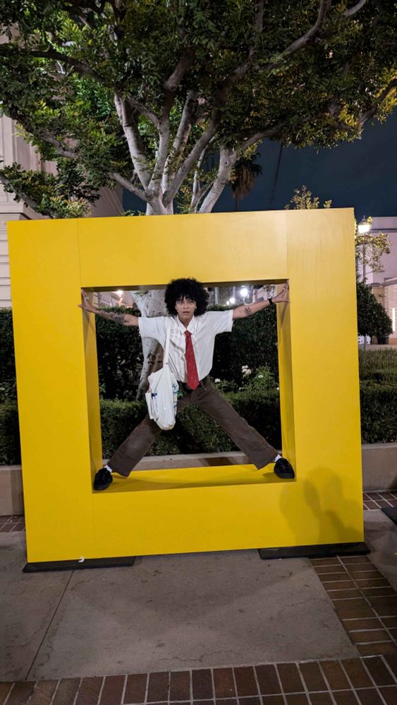 Me standing in the LightBox "O"