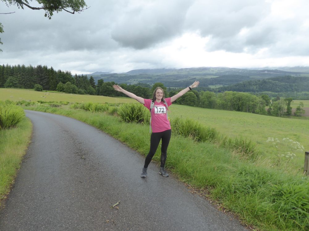 Photo of me mid-hike