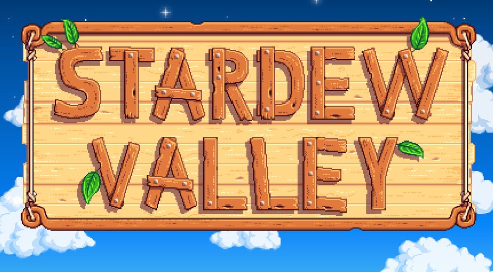 the stardew valley title screen