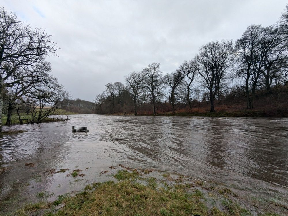 River Teith, Doune in flood flow