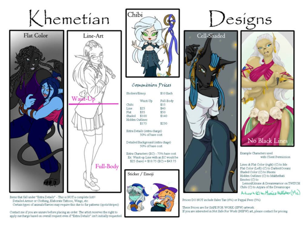 Updated Commission Pricelist - May 2023 by Rianith on DeviantArt