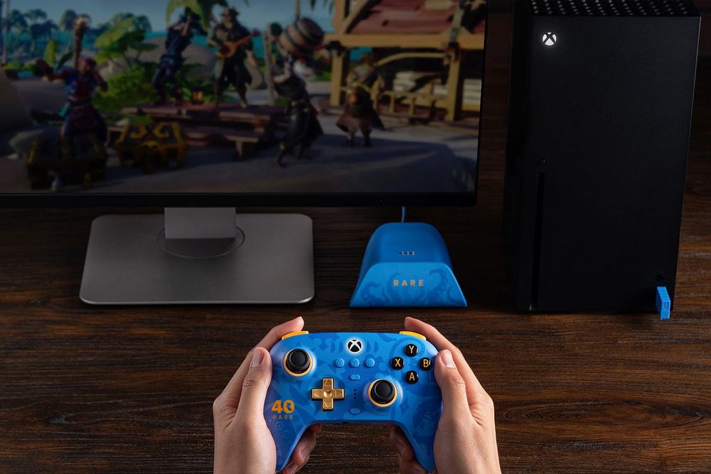 With Hall Effect joysticks, 2 pro back paddle buttons, and a golden Metal Tactile D-pad, celebrate Rare's 40th anniversary with this limited edition 8BitDo Ultimate Controller.