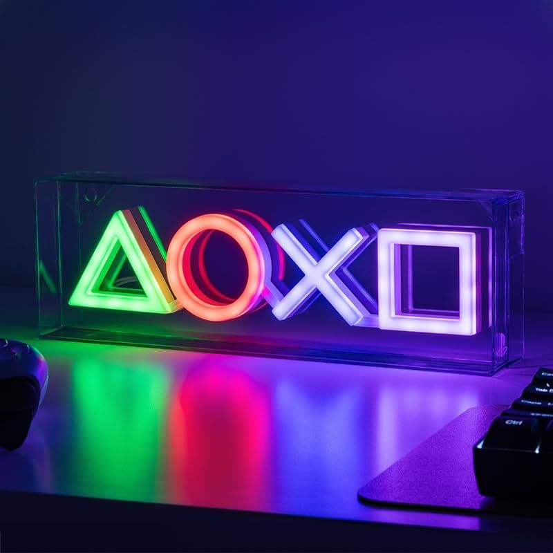 Whether it's mounted on a wall or placed on a shelf, bring a gaming-powered glow into your space with this PlayStation Neon Light. 