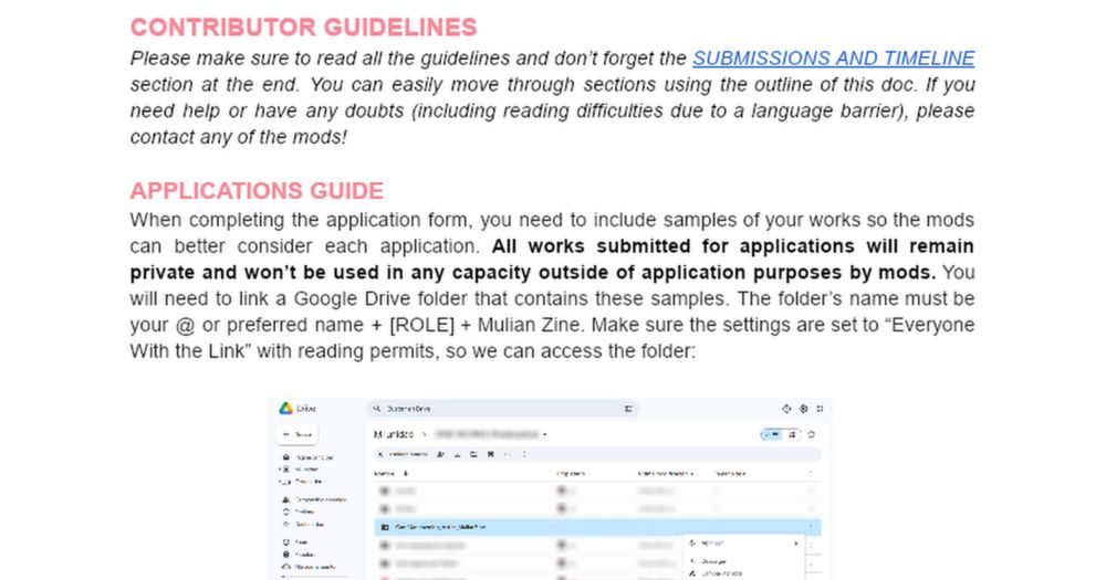 CONTRIBUTORS GUIDELINES