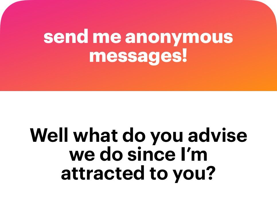 Well what do you advise we do since I’m attracted to you?