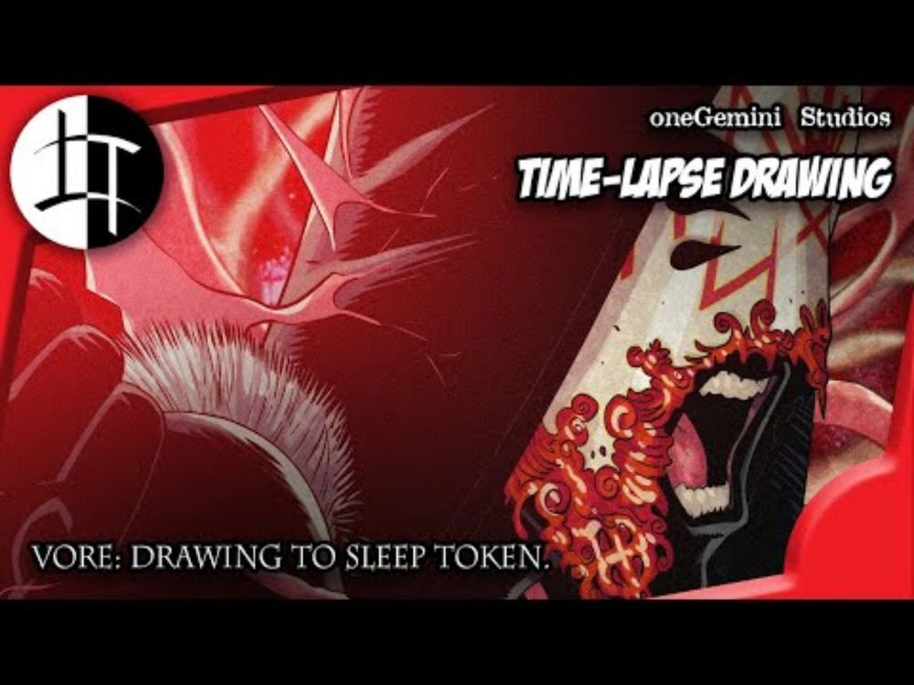 oneGemini Studios Time Lapse Drawing: "Vore: Drawing to @Sleep-Token"