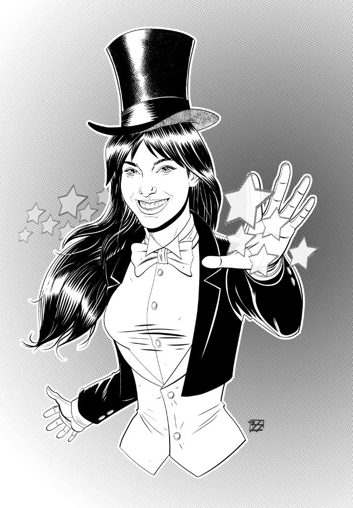 Zatanna. Digital drawing.