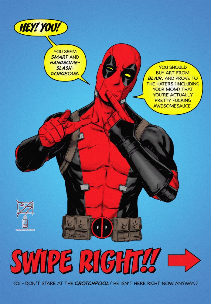 Deadpool says stop looking at him and look at the price sheet!