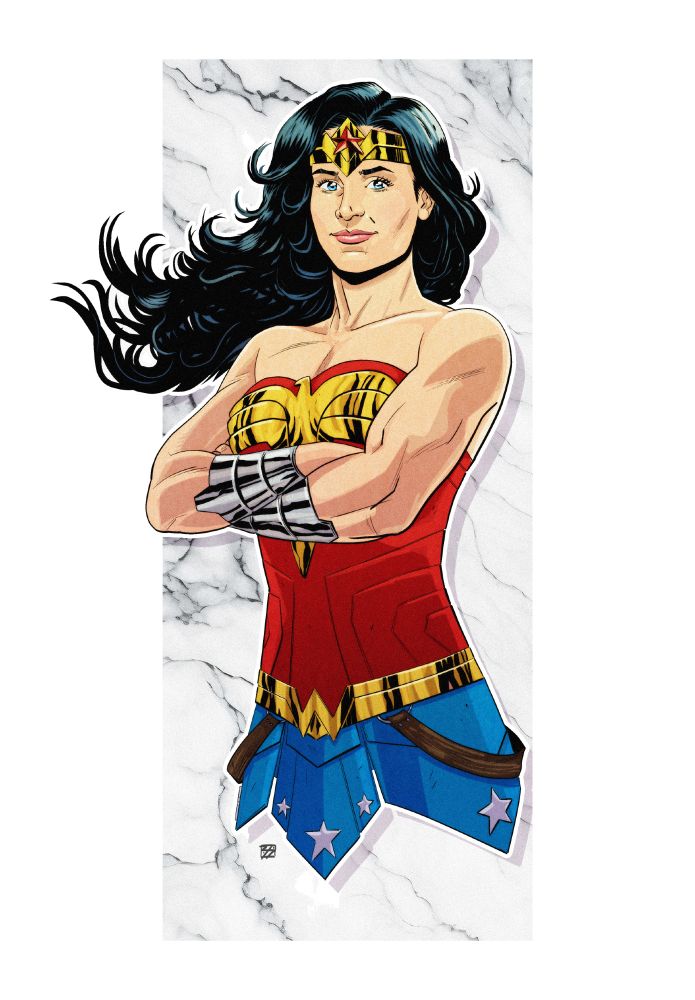 Wonder Woman. Digital drawing.