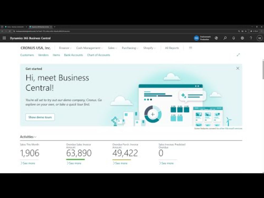 Business Central short video: Automatically skip the Role Center page