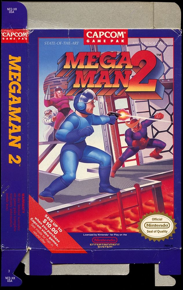Mega Man 2 US NES box (front)