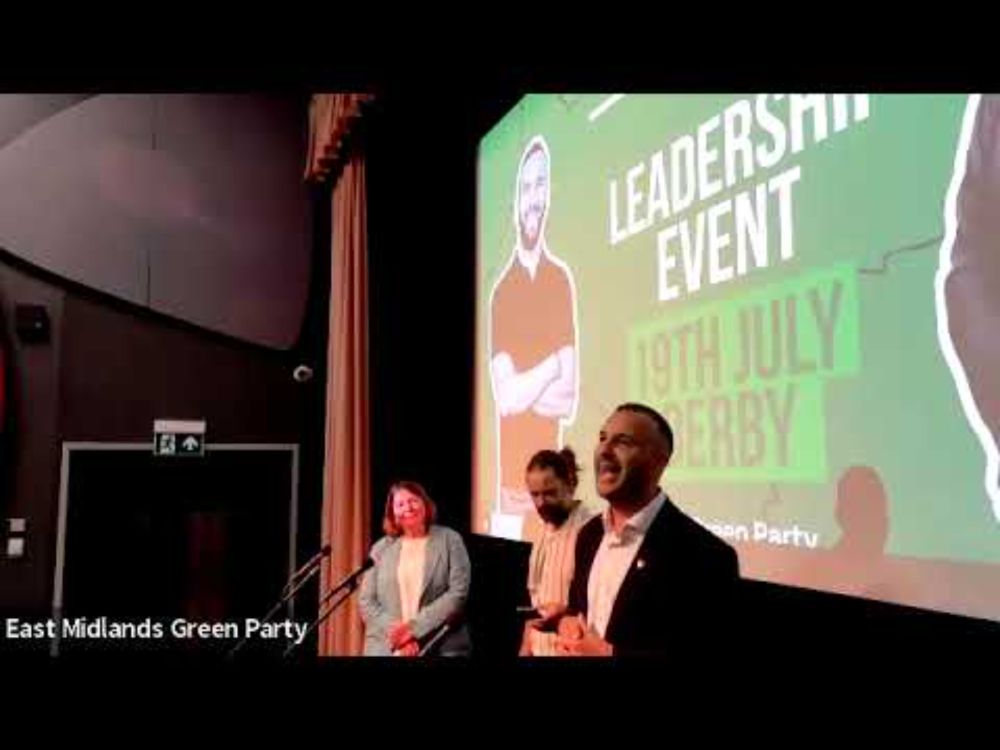 East Midlands Green Party Conference 2025 - Leadership Hustings Zack Polanksi & Ellie Chowns