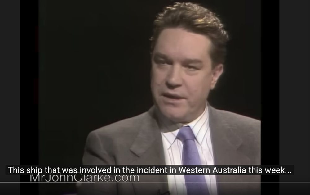 This ship that was involved in the incident in Western Australia this week...