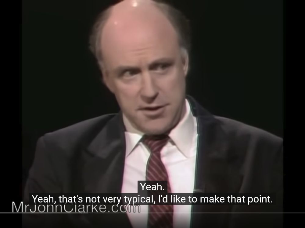 Yeah.

Yeah, that's not very typical, I'd like to make that point.