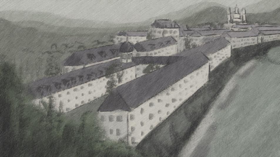 Dessin de Notre-Dame de Bétharram