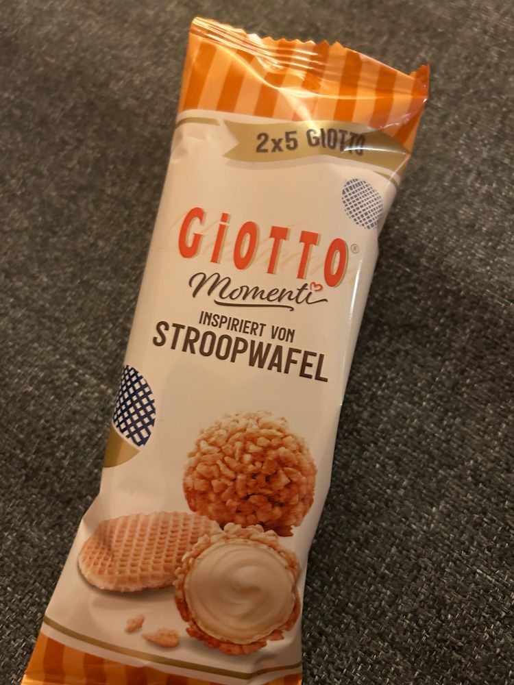 Eine Packung Giotto mit Stroopwafel